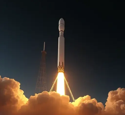 Опубликована анимация полета тяжелой ракеты SpaceX Falcon Heavy